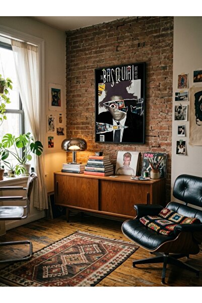 LunaRe Home Art&Design Modern Minimal Soyut Bohem Ahşap Çerçeveli Tablo Çerçe...
