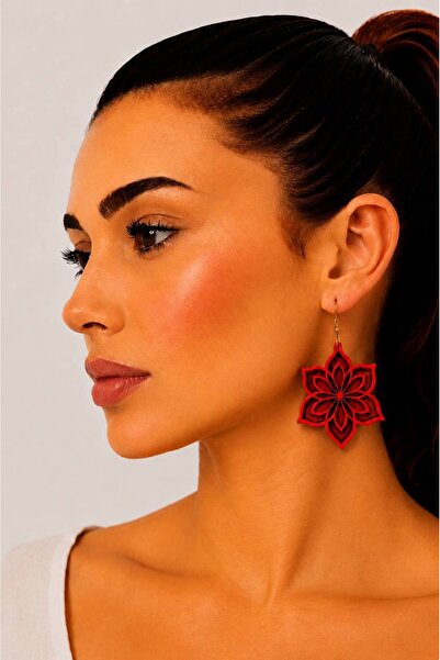 ROKH Women's Design Natural Handmade Wooden Authentic Earrings