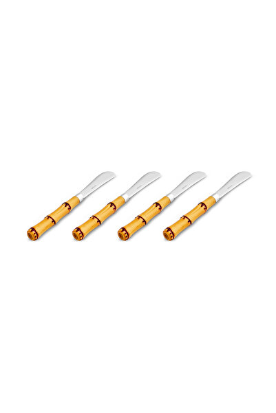 Emsan Bamboo 4'lü Tereyağ Bıçağı Kahverengi