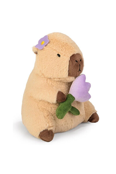 Daffi Jucarie de plus capibara cu floare multicolor 20x20x0cm