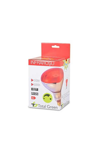 Total Green Bec Infrarosu R125 150W E27 Rosu,