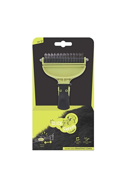 M-PETS Click and Groom Detangling Comb for Cats and Dogs L