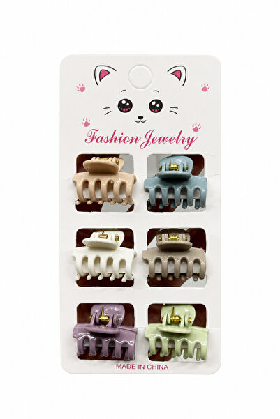 Jack Ferrero 6-Piece Pastel Color Mini Hairpin Buckle Set Children's and Adul...