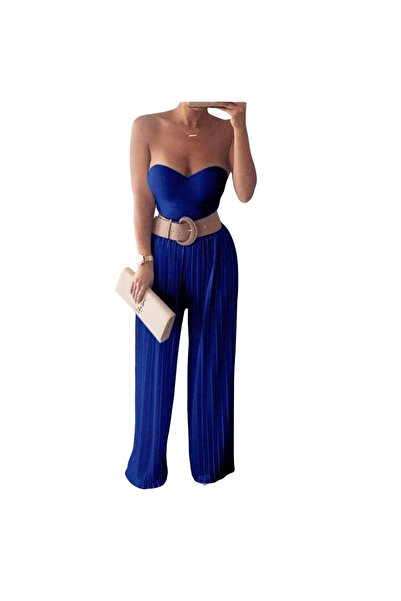 Woman's Fashion Γυναικεία Ολόσωμη Φόρμα Μπλε