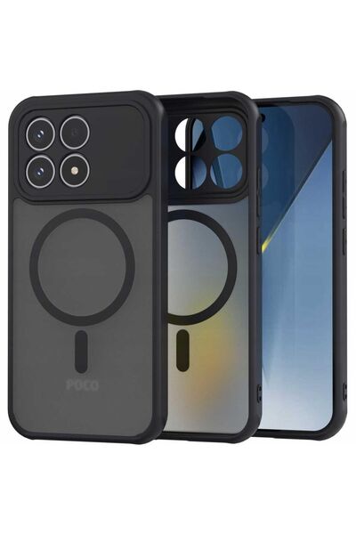 spacecase Θήκη Xiaomi Poco F8 Pro Hybrid MagSafe Σκληρή Ημιδιάφανη με MagSafe...