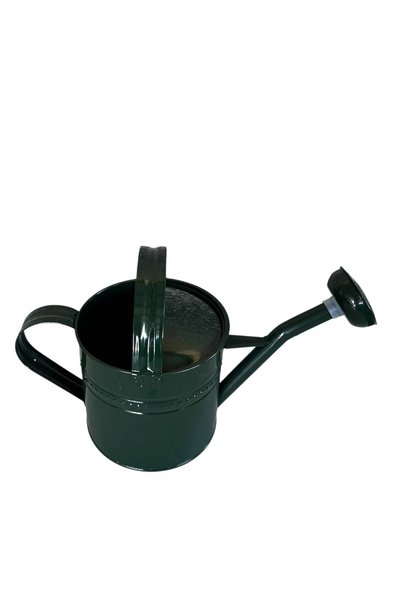 NATURELMETAL Galvanized Metal Watering Can 3.5 Lt Dark Green