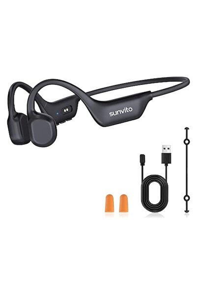 SUNVİT Căști cu conducție osoasă Sunvito X29, Bluetooth 6.0 cu microfon, wire...