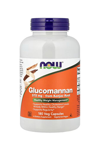 Now Foods Glucomannan (Amorphophallus konjac) 575 mg, Supports Regularity Hea...
