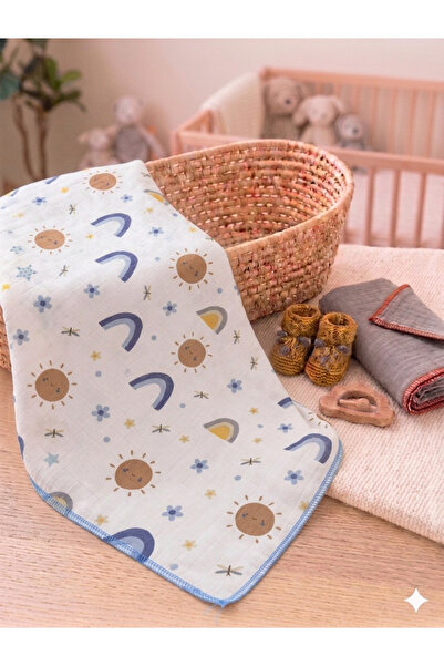minnakya Newborn Baby Blanket Multi-Purpose 100*120 Muslin Cloth 100% Cotton ...