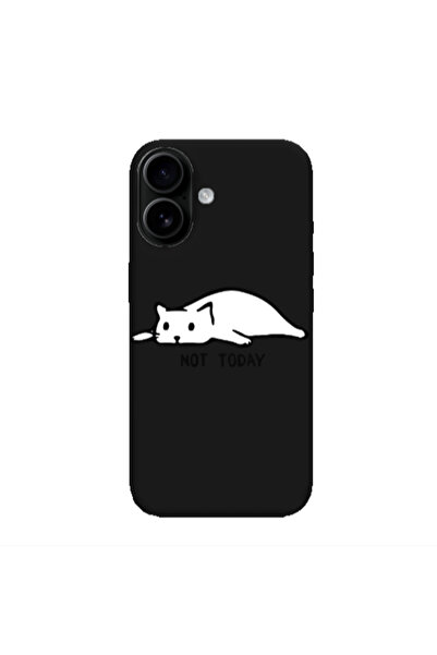 Other Apple Iphone 16 plus Not Today Black Colored Silicone TPU Θήκη