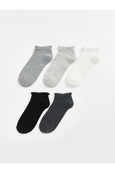 LC Waikiki Sparkling Choices Women's Plain Booties Socks 5-Pack from Shining ...