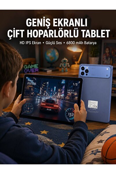 Lisinya 10.1 İnç Tablet 6800 mAh Batarya Çift Hoparlörlü Yeni Nesil - LSNTKN-...
