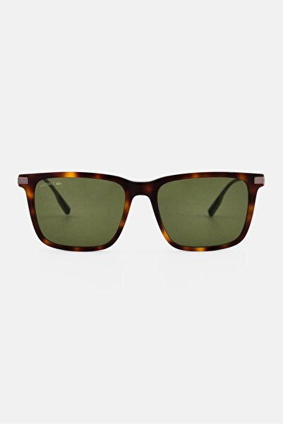 Lacoste نظارات شمسية مربعة للرجال طراز L6017S، لون بني هافانا