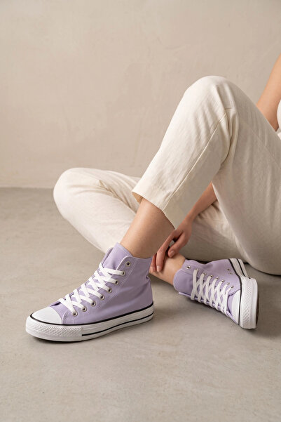 IN-STEP Lena Mor Canvas Lace-Up Ankle Women's Sneakers
