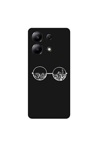 Other Xiaomi Redmi Note 13 4G Sunglasses Black Colored Silicone TPU Θήκη