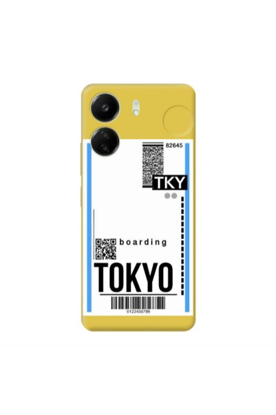 Other Xiaomi Redmi 13C Tokyo Boarding Yellow Colored Silicone TPU Θήκη