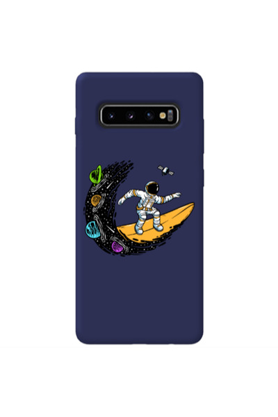Other Samsung S10 Surf in space Dark blue Colored Silicone TPU Θήκη