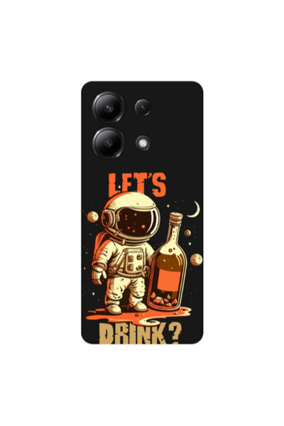 Other Xiaomi Redmi Note 13 4G Lets drink Black Colored Silicone TPU Θήκη