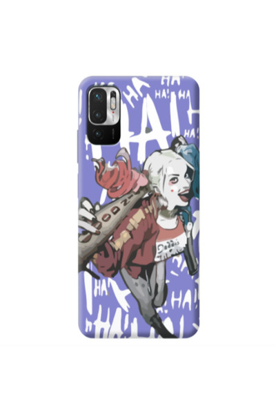 Other Xiaomi Redmi Note 10 Pro 5G Ha Ha Ha Purple Colored Silicone TPU Θήκη