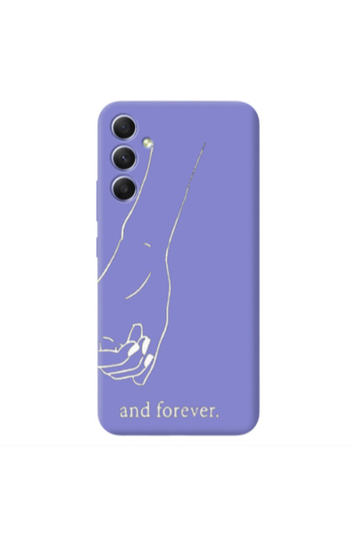 Other Samsung A34 And forewer Purple Colored Silicone TPU Θήκη