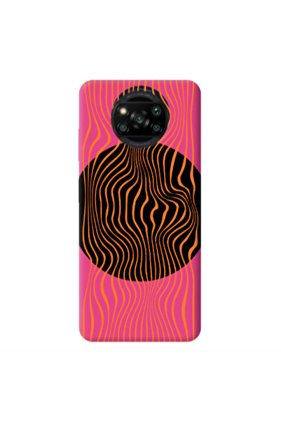 Other Xiaomi Poco X3 /X3 Pro Trapezoidal lines Fuchsia Colored Silicone TPU Θήκη