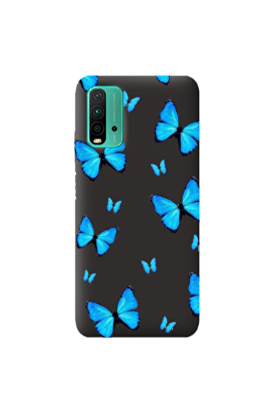 Other Xiaomi Poco M3 Mix Butterfly Black Colored Silicone TPU Θήκη