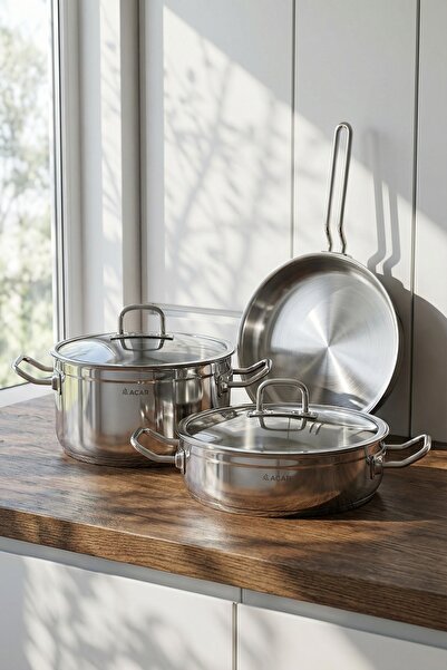 ACAR Karat 5 Piece Steel Cookware Set
