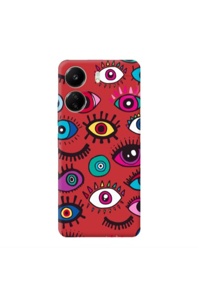 Other Xiaomi Redmi 13C Multiple eyes Red Colored Silicone TPU Θήκη
