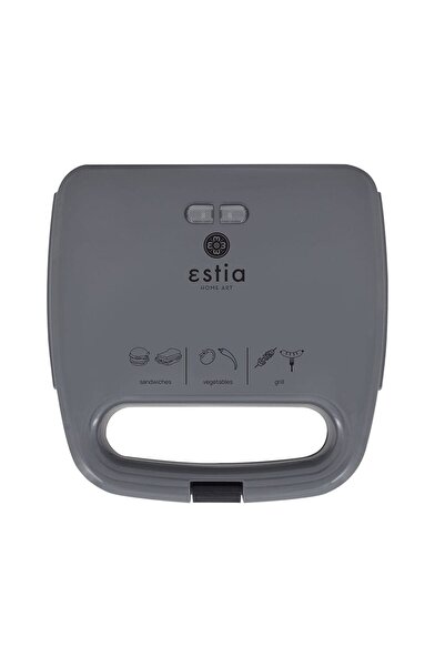 estia Τοστιέρα με 2 θέσεις Aroma 06-10010 750W Γκρι
