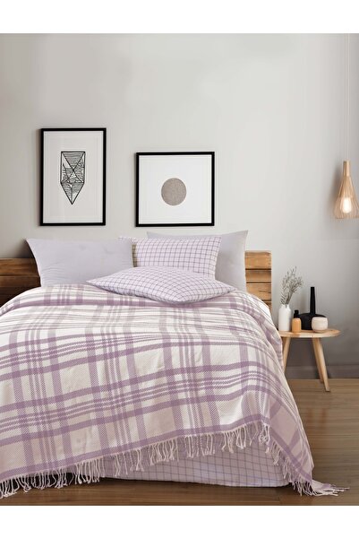 Bella Home Solis Double Pique Set |   Modern Patterned |   Soft Textured |   ...