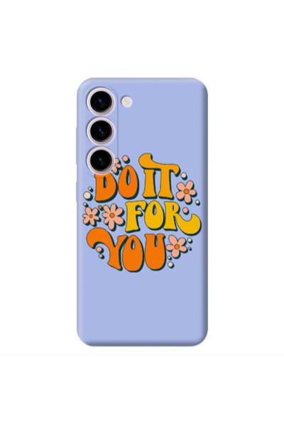 Other Samsung S23 Do it For You Light Purple Colored Silicone TPU Θήκη