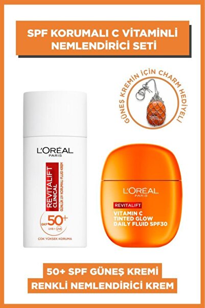 L'Oreal Paris C Vitaminli Koruyucu İkili: Renkli Nemlendirici Krem&Yüksek UV ...