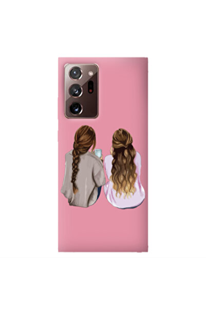 Other Samsung Note 20 Plus Friends Pink Colored Silicone TPU Θήκη