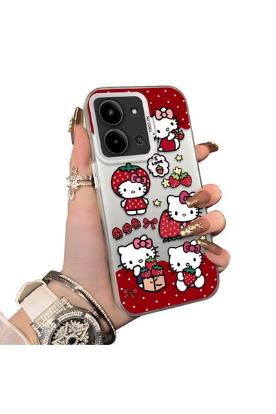 Hontinga Redmi 15C 4g Compatible Silicone Edge Hard Back Case Couple Phone Ca...