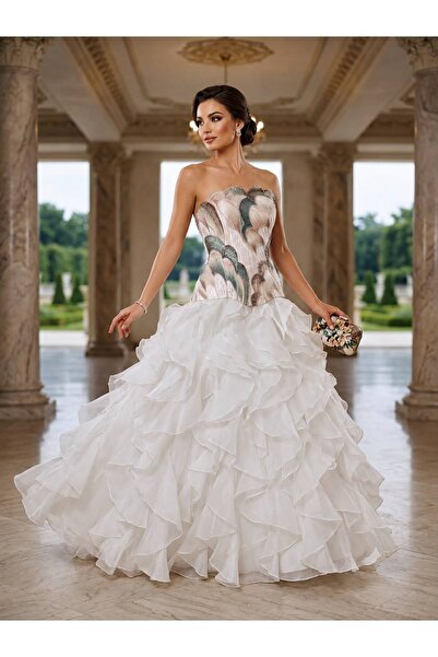 GORI FASHION Short Layered Cloche Dress