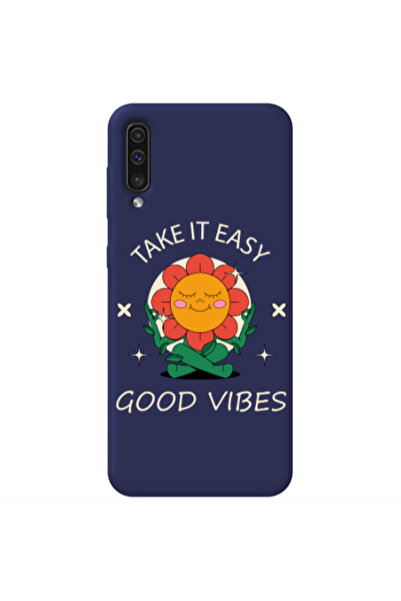 Other Samsung A70 Take It Easy Dark blue Colored Silicone TPU Θήκη