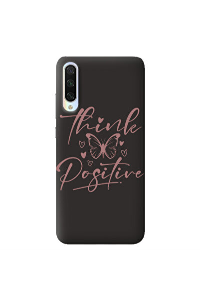 Other Xiaomi Mi 9 Lite Think Positive Black Colored Silicone TPU Θήκη