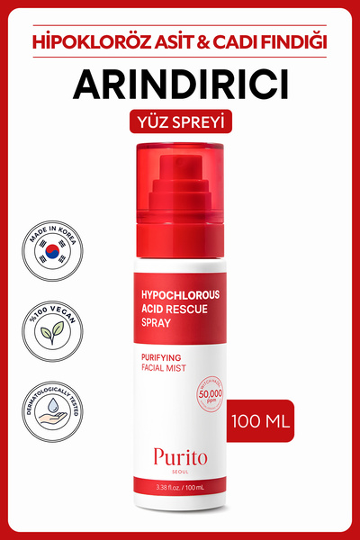 Purito Hypochlorous Acid Rescue Spray | Hipokloröz Asit %5 Cadı Fındığı İçere...