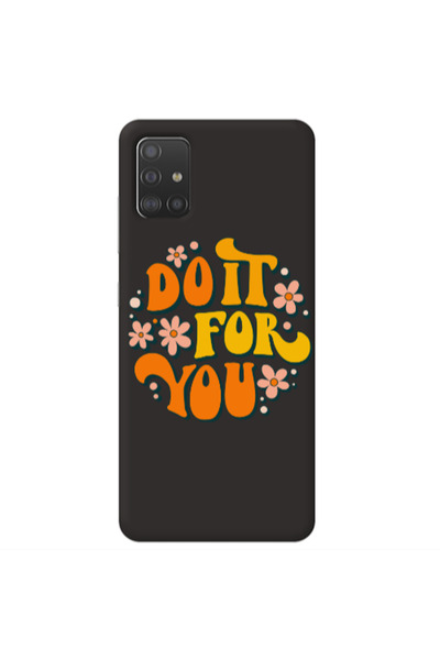 Other Samsung A51 Do it For You Black Colored Silicone TPU Θήκη