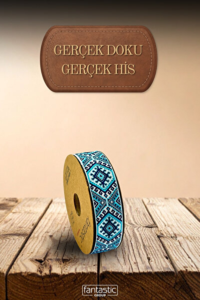 FANTASTIC Autentična turska kilim traka sa žakard tkanjem, širine 25 mm, duži...