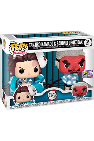 OEM Set Funko POP Demon Slayer 2 pachet Tanjiro Kamado și Sakonki Urokodaki S...