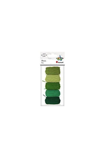OEM Titanum Mulina 10 m, set 5 culori, nuanțe de verde