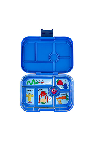YumBox Δοχείο Φαγητού Πρωτότυπο 6 θέσεων - Μπλε Σερφ / Τέρατα