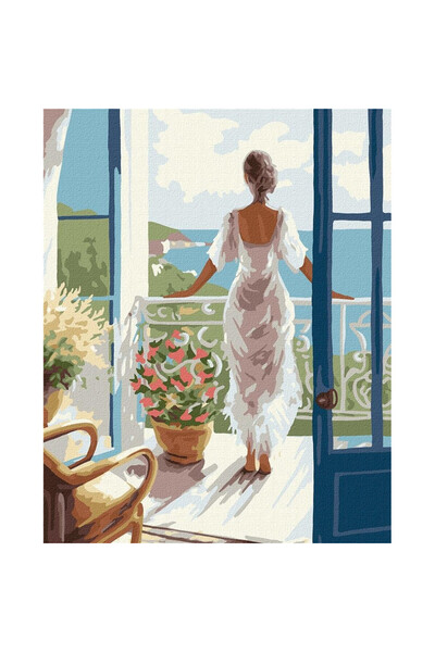 ideyka Set pictură pe numere, Ideyka, Rasarit deasupra marii, 40x50cm
