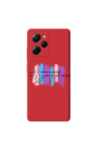 Other Xiaomi Poco X5 Pro One Day Or Day One Red Colored Silicone TPU Θήκη