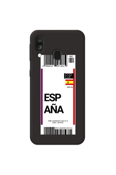 Other Samsung A40 Espana Arrival Black Colored Silicone TPU Θήκη