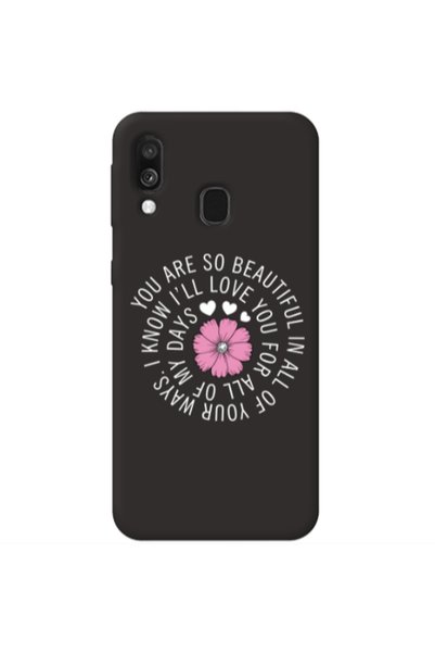 Other Samsung A40 Your Ways Black Colored Silicone TPU Θήκη