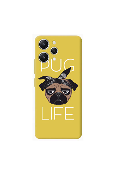 Other Xiaomi Redmi 12 Pug Life Yellow Colored Silicone TPU Θήκη