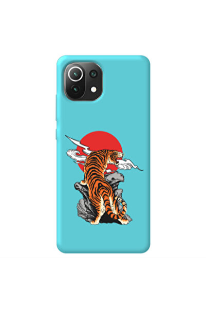 Other Xiaomi Mi 11 Lite Angry Gorilla Turquoise Colored Silicone TPU Θήκη