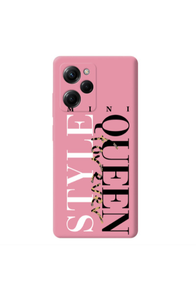 Other Xiaomi Poco X5 Pro Mini Quen Forever Pink Colored Silicone TPU Θήκη